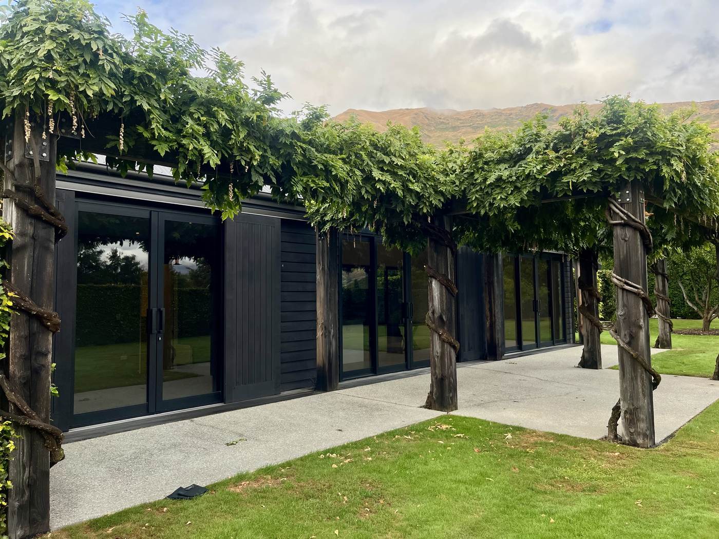 Pérgola y fachada, Nueva Zelanda